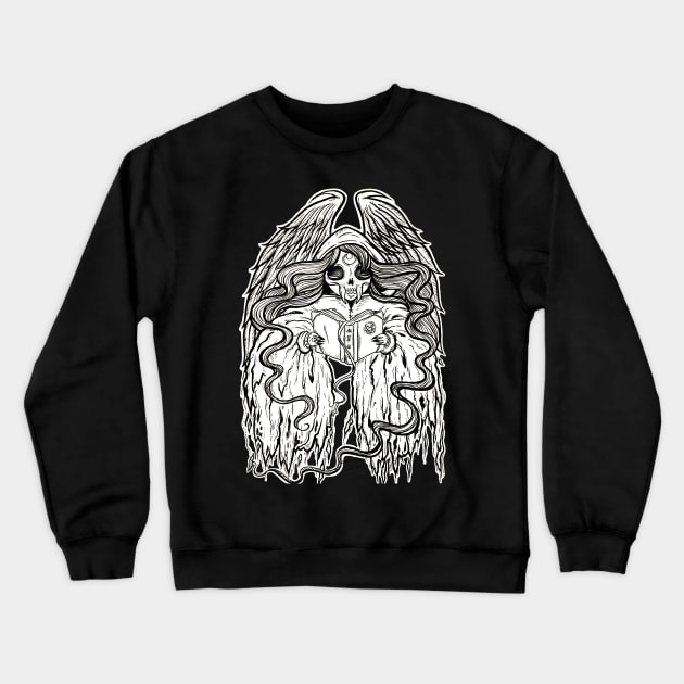 Your friend Death Crewneck Sweatshirt by SpacebatDesigns 